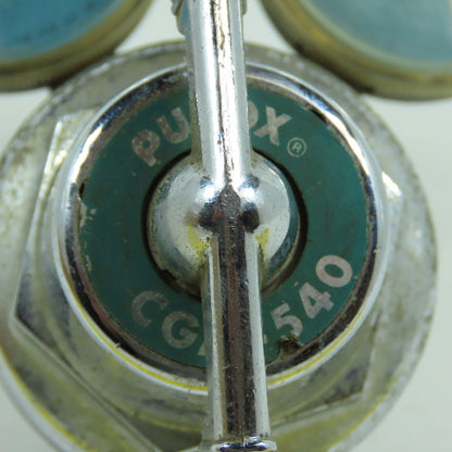 Purox CGA-540 R-206 Oxygen Regulator W/ Gauges