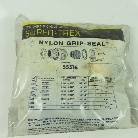 TPC Wire 55516 Super-Trex Nylon Grip-Seal