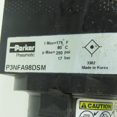 Parker P3NFA98DSM Coalescing Filter 1" NPT 250PSI