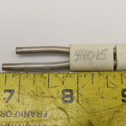 411015 Twin Bore Type K Ceramic Sheathed Thermocouple 10" OAL