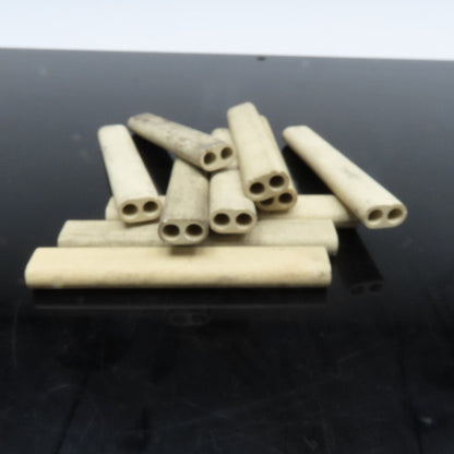 3/16" Rod Twin Bore Thermocouple Ceramic Sheath 3" OAL Lot Of 10