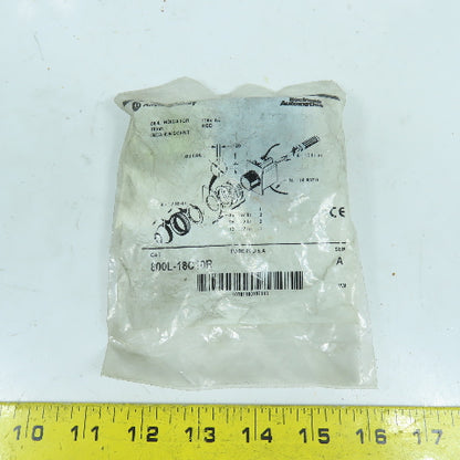 Allen Bradley 800L-18C10R Ser A 18mm Red Indicator Light Incandescent 120VAC NEW
