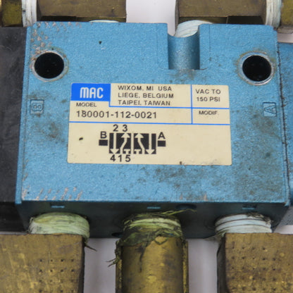 MAC 180001-112-0021 5/2 Position Manual Pneumatic Spool Valve 1/4" NPT