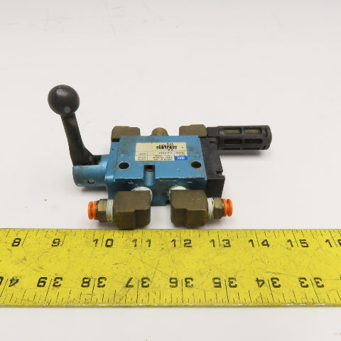 MAC 180001-112-0021 5/2 Position Manual Pneumatic Spool Valve 1/4" NPT
