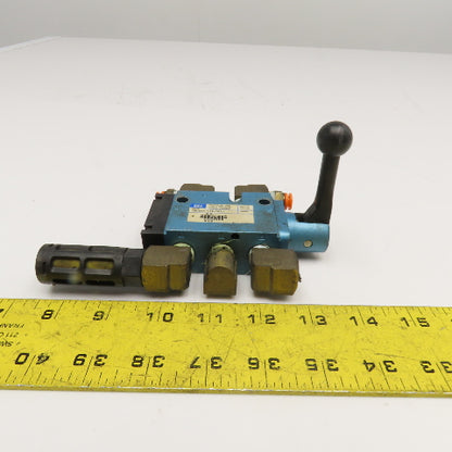 MAC 180001-112-0021 5/2 Position Manual Pneumatic Spool Valve 1/4" NPT