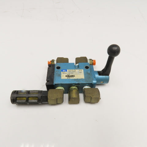 MAC 180001-112-0021 5/2 Position Manual Pneumatic Spool Valve 1/4" NPT