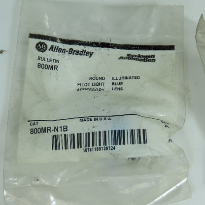 Allen Bradley 800MR-N1B 22mm Blue Pilot Light Cover Lot Of 9 New