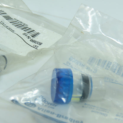 Allen Bradley 800MR-N1B 22mm Blue Pilot Light Cover Lot Of 9 New