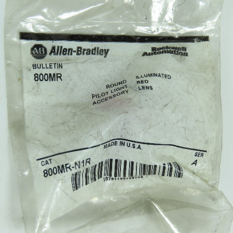 Allen Bradley 800MR-N1R 22mm Red Pilot Light Cover Lot Of 6 New
