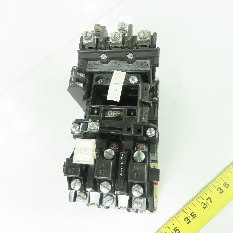 Allen Bradley 509-BOD Ser B Size 1 Non-Reversing Motor Starter 600VAC 27A