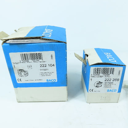 Baco 222104 50A 600VAC Disconnect Switch W/ Accessories 222 269 & 222 274 New