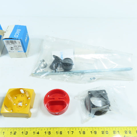 Baco 222104 50A 600VAC Disconnect Switch W/ Accessories 222 269 & 222 274 New