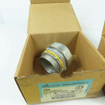Crouse-Hinds LT20090 2" 90° Male Conduit Connector & LT200 Straight Lot/2
