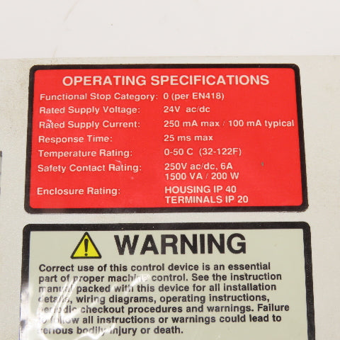 Banner ES-FA-9AA 2 Channel Safety Relay Lot Of 2