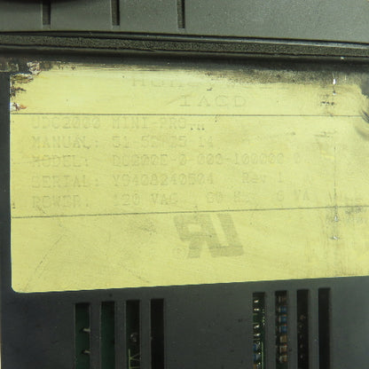 Honeywell DC200E-0-000-100000-0 UDC2000 Mini-Pro Digital Controller 120VAC Rev 1