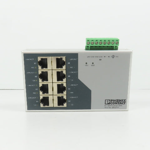Phoenix Contact 2832771 SF 8TX 8-Port Unmanaged Ethernet Switch (Clean)