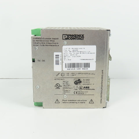 Phoenix Contact 2938604 QUINT-PS-100-240AC/24DC/10 24VDC 10A Power Supply