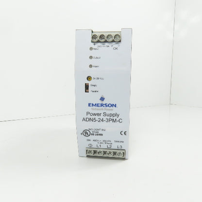Emerson ADN5-24-3PM-C 24V DC 5A Power Supply 380-480V 3PH 3W+PE Input 50/60HZ