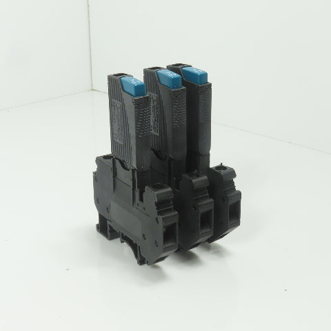 Phoenix TCP 4.0A Thermal Device Circuit Breaker W/ UK 6-FSI/C Base Lot Of 3