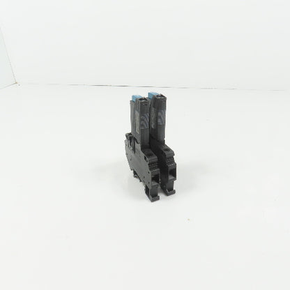 Phoenix TCP 8.0A Thermal Device Circuit Breaker W/ UK 6-FSI/C Base Lot Of 2