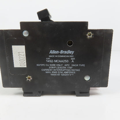 Allen Bradley 1492-MCAA 1492-MCFA Type T 50A 2-Pole Thermal Circuit Breaker