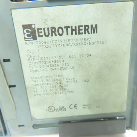 Eurotherm 2204e/CC/VH/H7/RH/RF/RF/XX/2YM/ENG/XXXXX/EU0555 Controller Cover Only