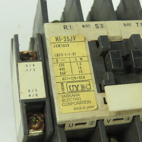 Yaskawa HI-35JV 30HP 600V Contactor 240V Coil