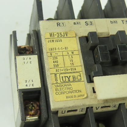 Yaskawa HI-35JV 30HP 600V Contactor 240V Coil