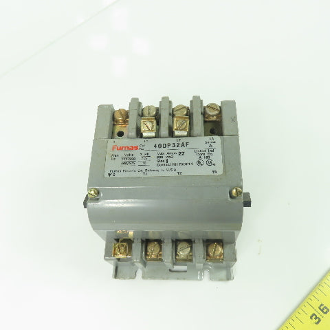 Furnas 40DP32AF Size 1 Non-Reversing Contactor 27A 600V 110/120V Coil