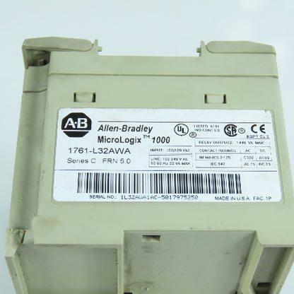 Allen Bradley 1761-L32AWA Ser C FRN 5.0 MicroLogix 1000 Programmable Controller