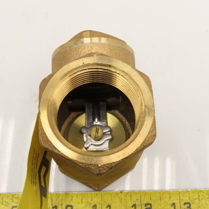 Milwaukee Valve Co. 1-1/4" Brass Swing Check Valve USA