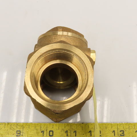 Milwaukee Valve Co. 1-1/4" Brass Swing Check Valve USA