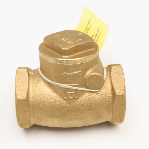 Milwaukee Valve Co. 1-1/4" Brass Swing Check Valve USA