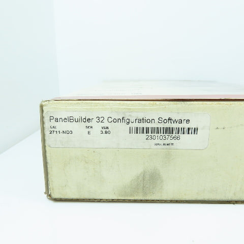 Allen Bradley 2711-ND3 Ser E Ver 3.80 PanelBuilder 32 Disc & Manuals Only