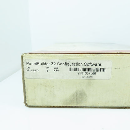 Allen Bradley 2711-ND3 Ser E Ver 3.80 PanelBuilder 32 Disc & Manuals Only