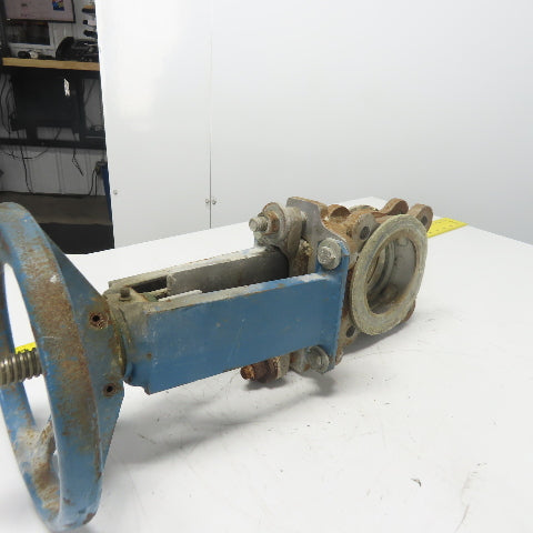 Dezurik 9259809 3" 304 SS Knife Gate Valve 150CWP R48 Seat