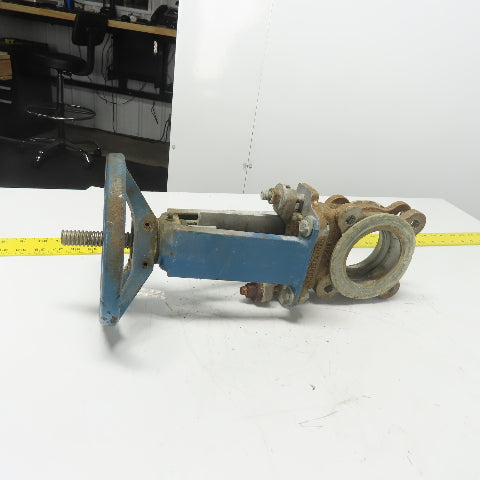 Dezurik 9259809 3" 304 SS Knife Gate Valve 150CWP R48 Seat