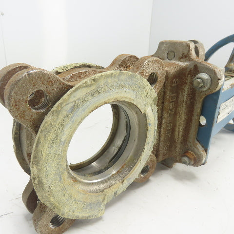 Dezurik 9259809 3" 304 SS Knife Gate Valve 150CWP R48 Seat
