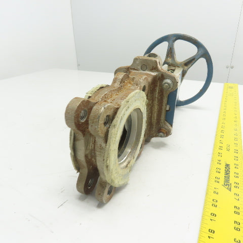 Dezurik 9259809 3" 304 SS Knife Gate Valve 150CWP R48 Seat
