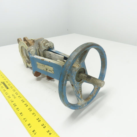 Dezurik 9259809 3" 304 SS Knife Gate Valve 150CWP R48 Seat