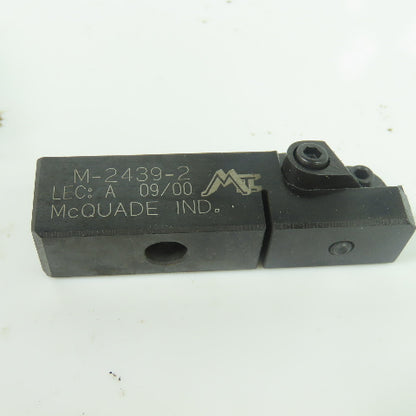McQuade M-2439-2 Carbide Insert Boring Tool Revision A