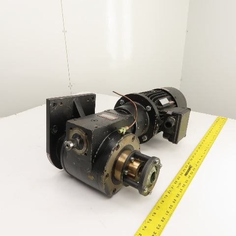 ZAE E 080 B 10:1 3.0kW Gear Motor 230/400V 3PH 50HZ 144RPM Out W/ Brake 24V