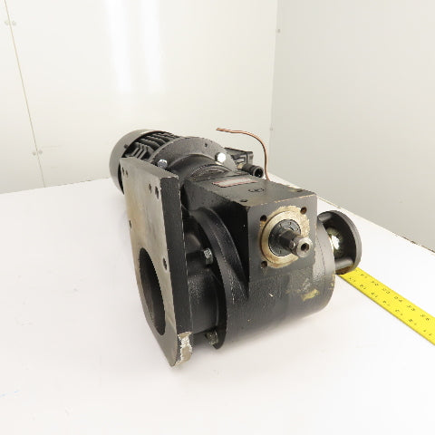 ZAE E 080 B 10:1 3.0kW Gear Motor 230/400V 3PH 50HZ 144RPM Out W/ Brake 24V