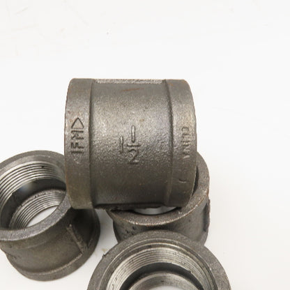1-1/2" NPT Malleable Iron Pipe Coupling Fitting Lot Of 4