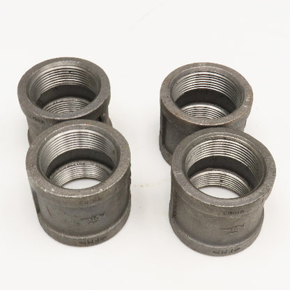 1-1/2" NPT Malleable Iron Pipe Coupling Fitting Lot Of 4