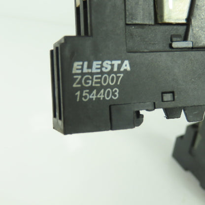 Elesta ZGE007 Socket Relay Base 12A 300VAC 24VDC Lot Of 4