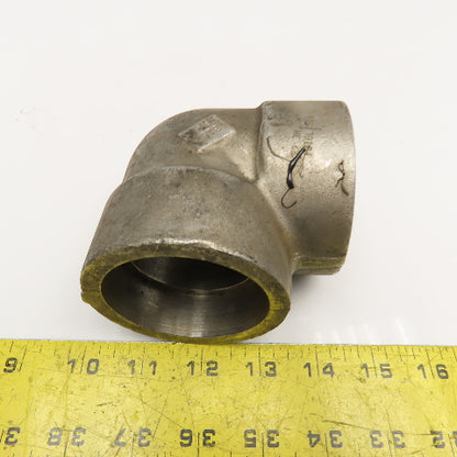 2" Stainless Steel Class 3000 Socket Weld 90° Elbow