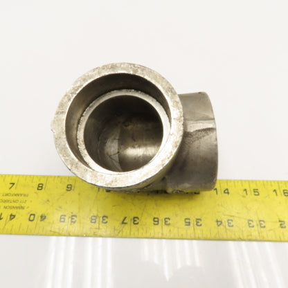 2" Stainless Steel Class 3000 Socket Weld 90° Elbow