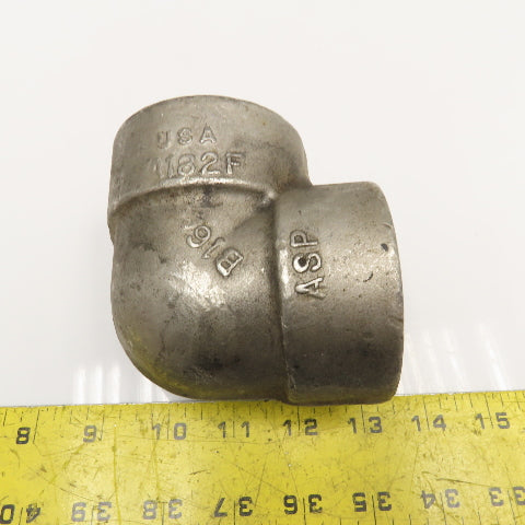 2" Stainless Steel Class 3000 Socket Weld 90° Elbow