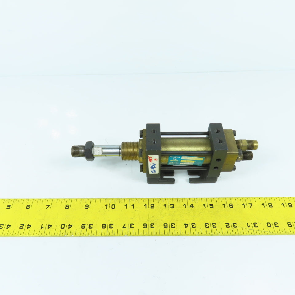Schrader B80112402 Double Acting Air Cylinder 1.38" Stroke 5/8" Rod 1.25" Bore